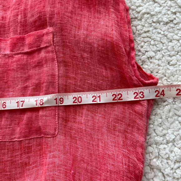 Anthropologie Holding Horses Light Pink Longline Linen Tunic Medium - Picture 9 of 10